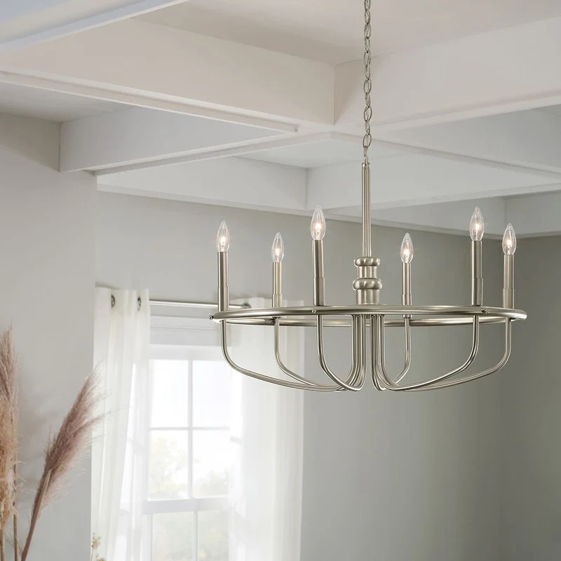 Petit lustre argent chandelier Chambre