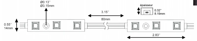 Module NTM-05W3-WW Blanc pour intérieur/extérieur