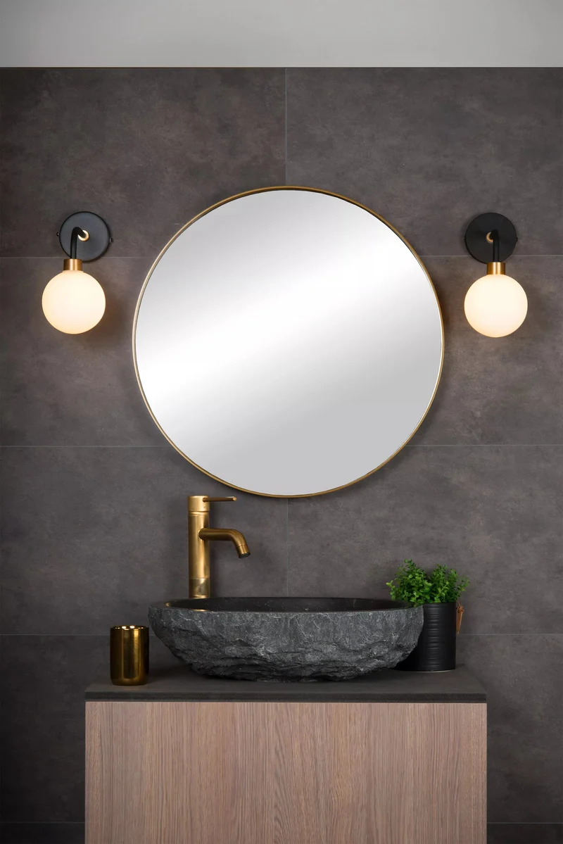 Lampe murale noir salle de bain