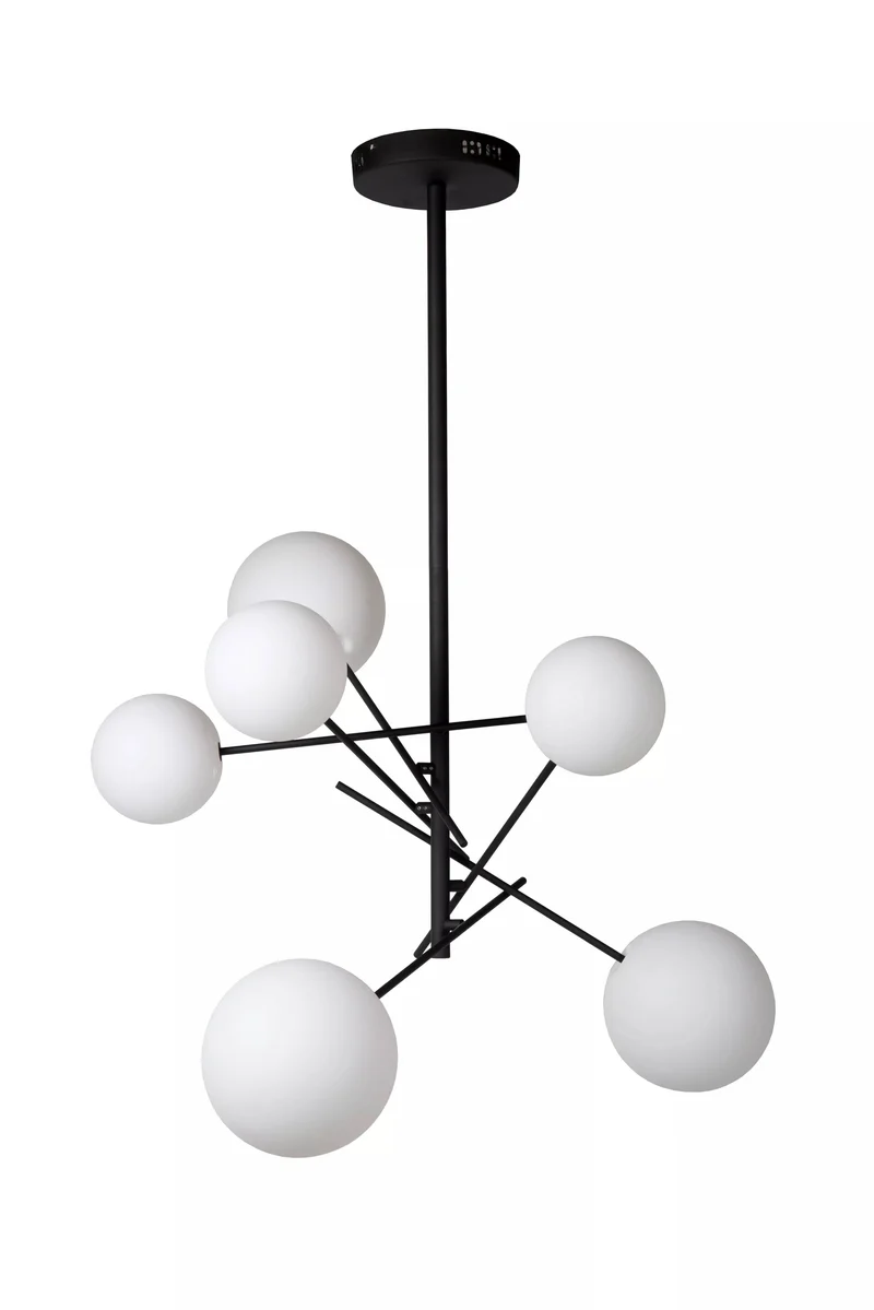 Lustre noir métal salon