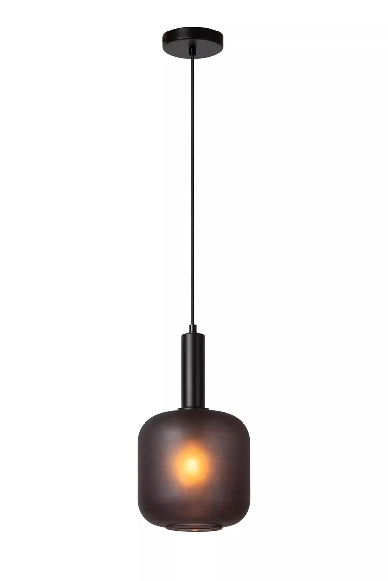 Luminaire à suspendre verre fumé Chambre