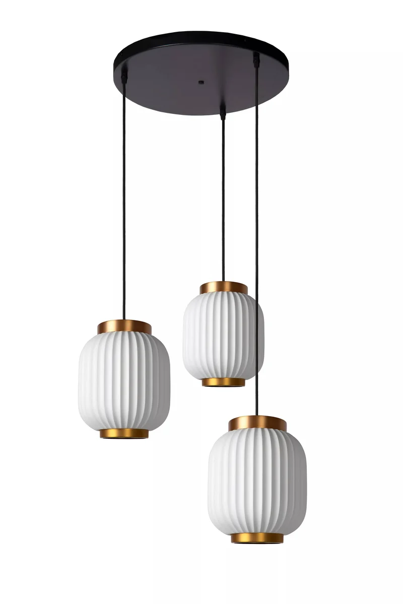Suspensions lanternes blanc pour Salon