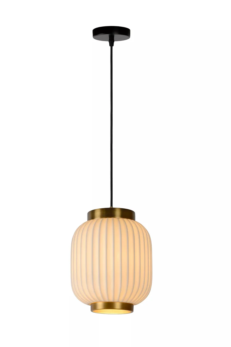 Suspensions lanternes blanc pour Salon