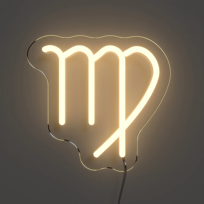 Vierge, signe en néon LED