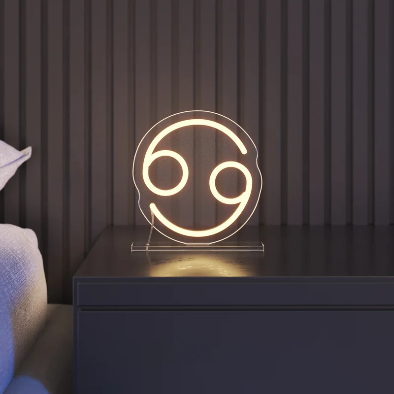Cancer, signe en néon LED