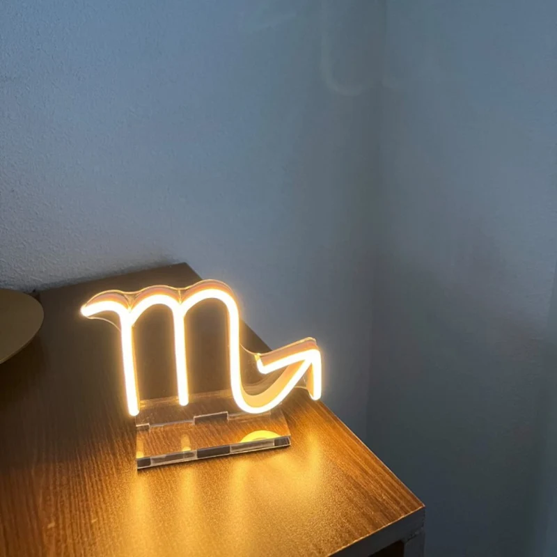 Scorpion, signe en néon LED