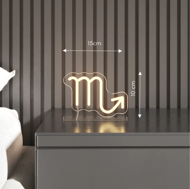 Scorpion, signe en néon LED