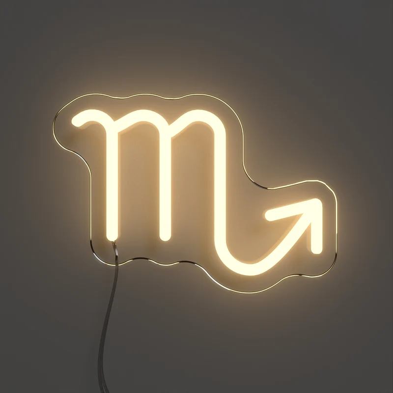 Scorpion, signe en néon LED