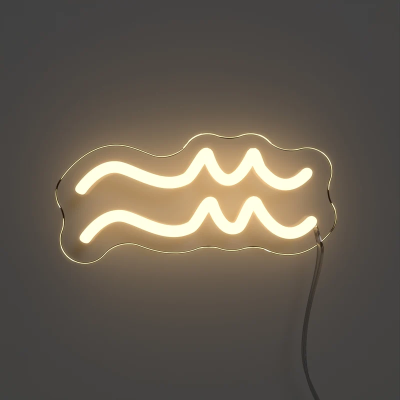 Verseau, signe en néon LED