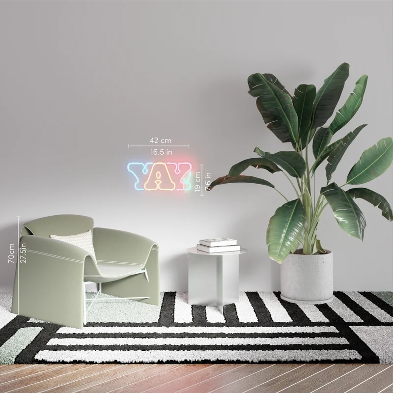 YAY! by Yoni Alter, signe en néon LED