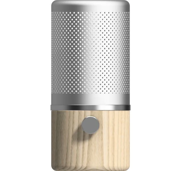 Herstal JAZZ - Bordlampe - Ask & Sølv - Elegant Læselampe med Dansk Design