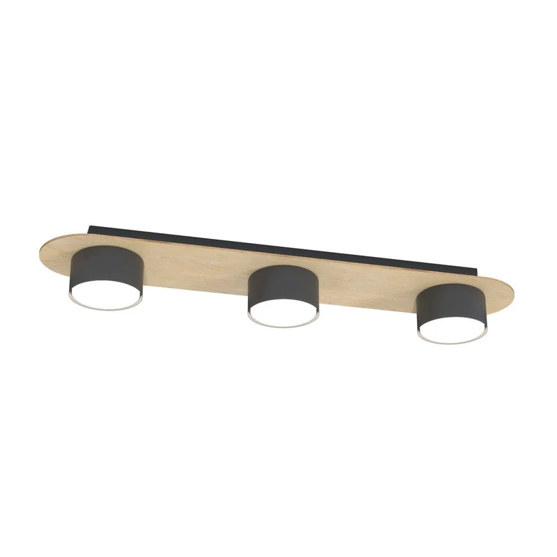 Plafonnier spot bois Salle de Bain
