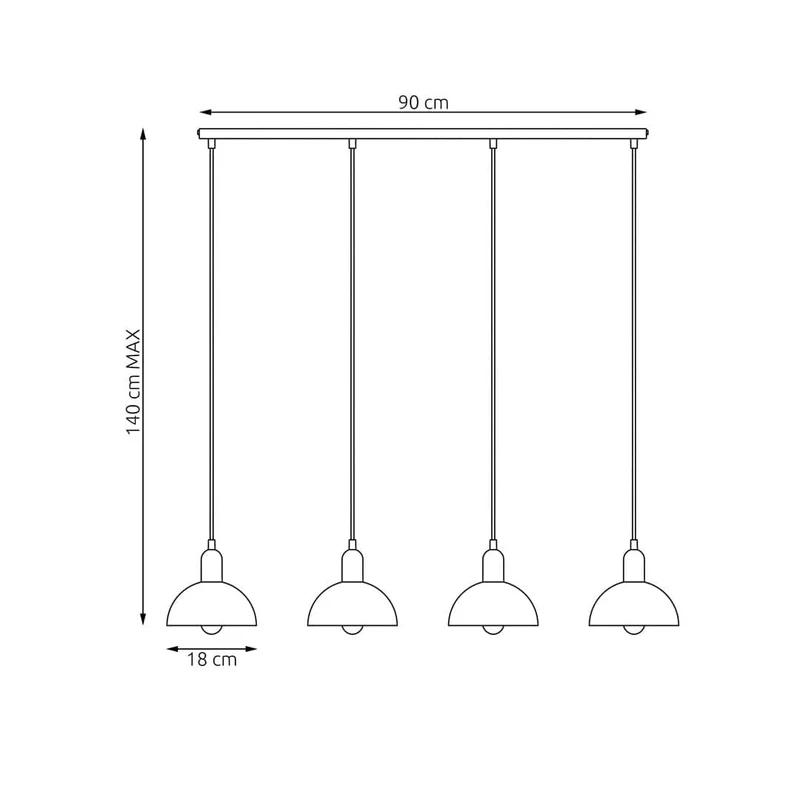 Suspension longue Table a Manger
