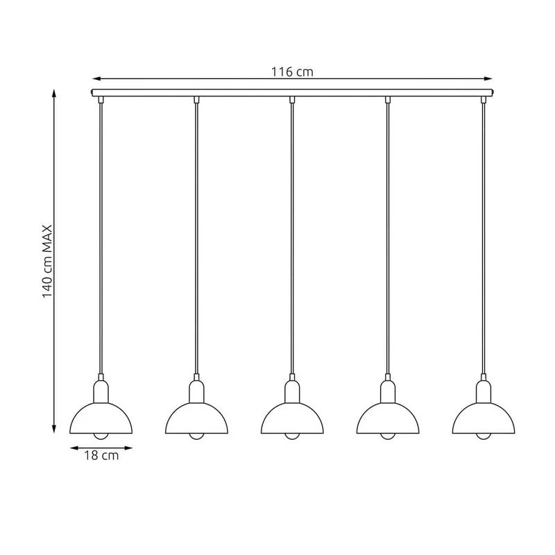 Suspension longue Table a Manger