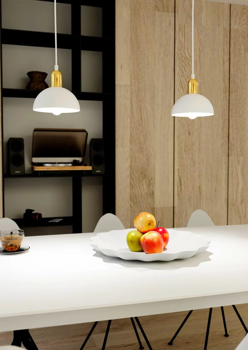 Suspension champignon ronde moderne