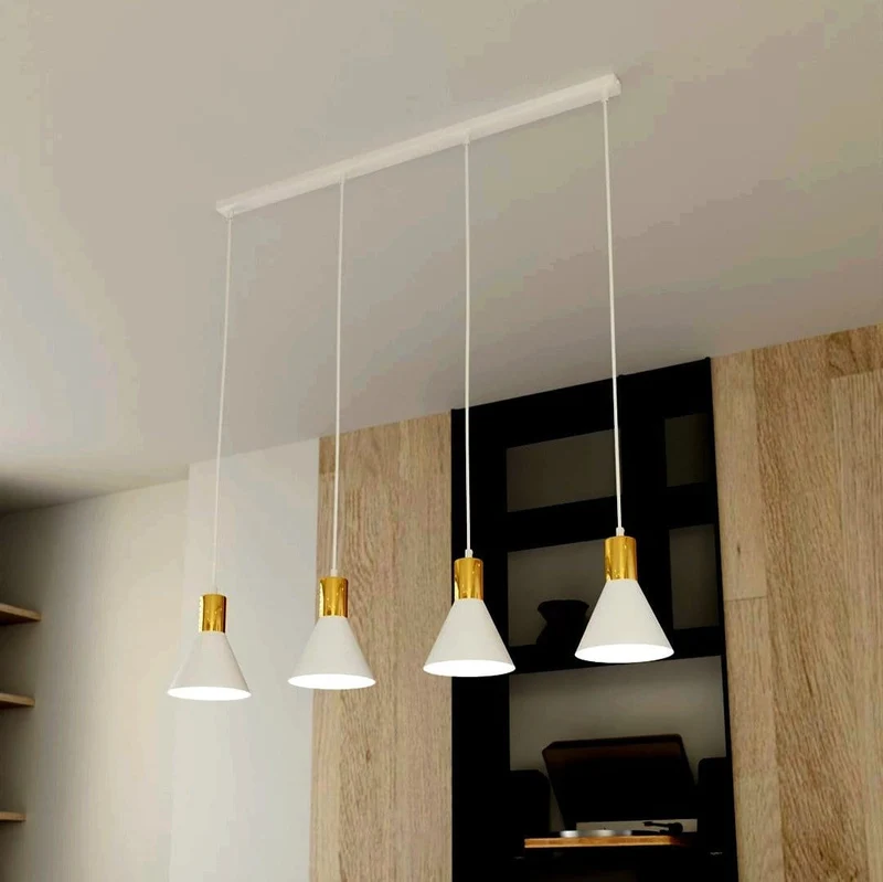 Suspensions Blanches Table de Salon