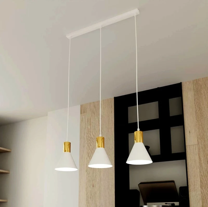 Suspensions Blanches Table de Salon
