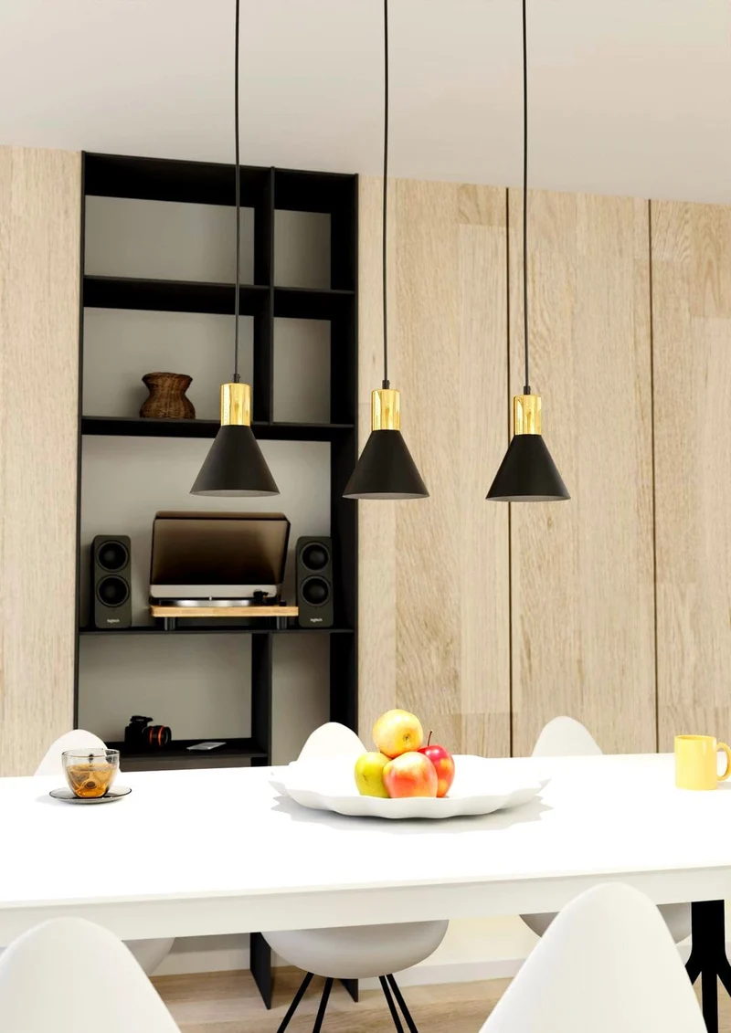Suspensions Blanches Table de Salon