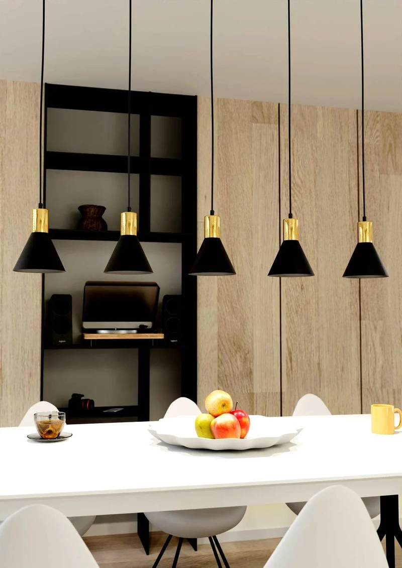 Suspensions Blanches Table de Salon