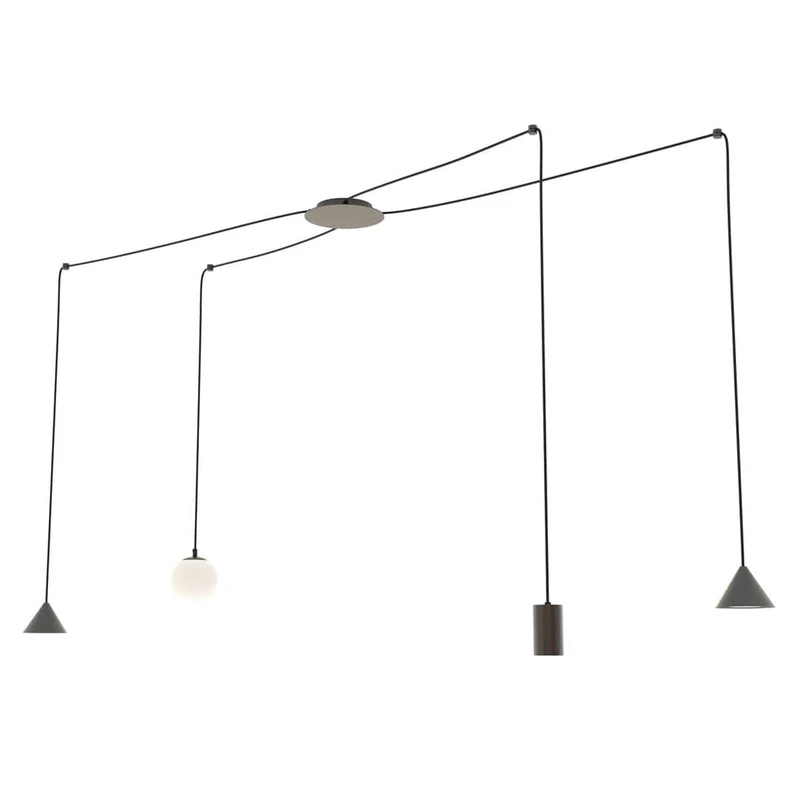 Plafonnier Suspension Noir Salon