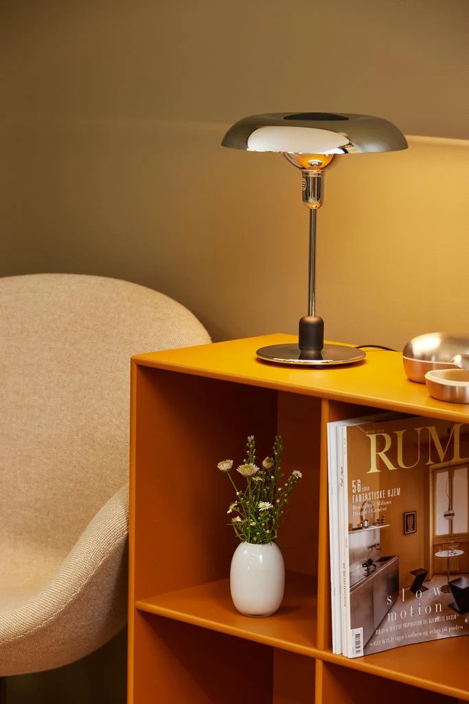 Piet Hein RA250 Bordlampe - 120 Års Jubilæumsudgave (Krom/Krom) - Piet Hein