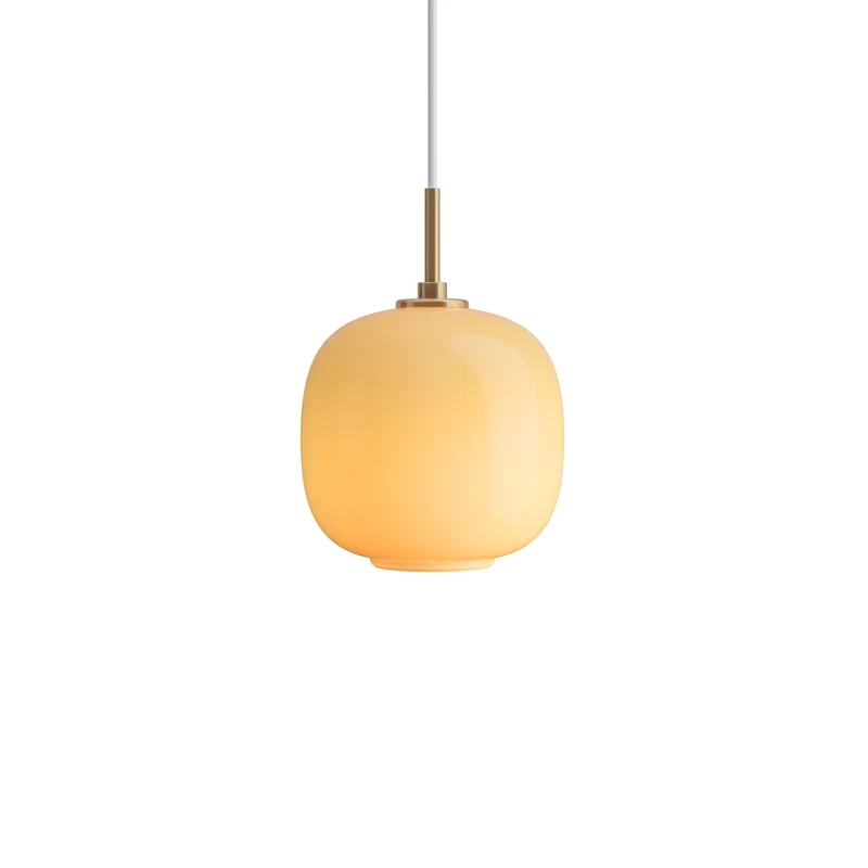 VL45 RADIOHUS - PENDEL Ø175 - GLOSSY AMBER GLAS - LOUIS POULSEN