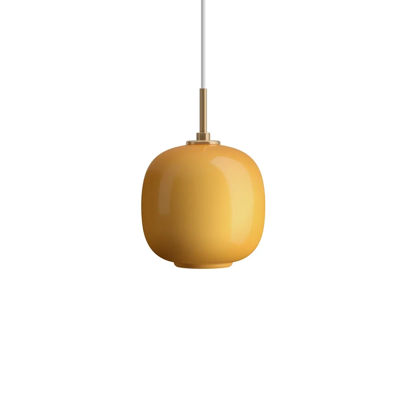 VL45 RADIOHUS - PENDEL Ø175 - GLOSSY AMBER GLAS - LOUIS POULSEN