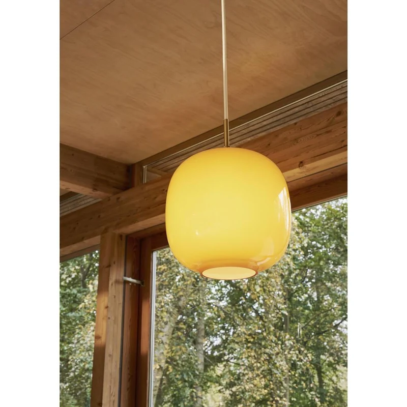 VL45 RADIOHUS - PENDEL Ø175 - GLOSSY AMBER GLAS - LOUIS POULSEN