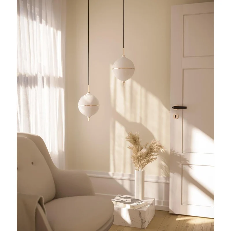 ETERNAL MOONLIGHT PENDEL Ø22 MEDIUM MED SORT STOFLEDNING