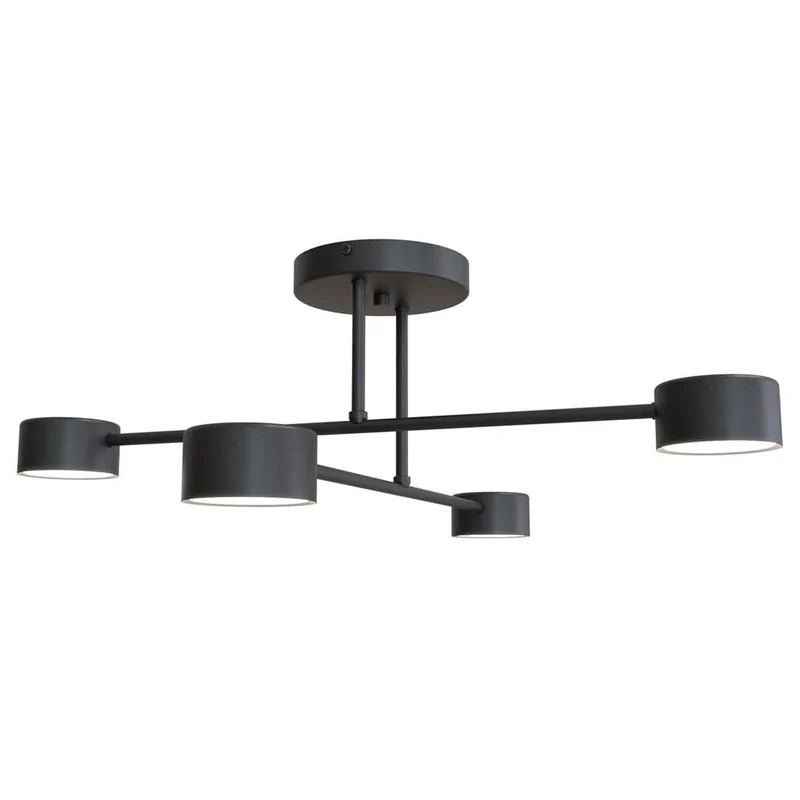 Plafonnier Contemporain Noir pour Salon