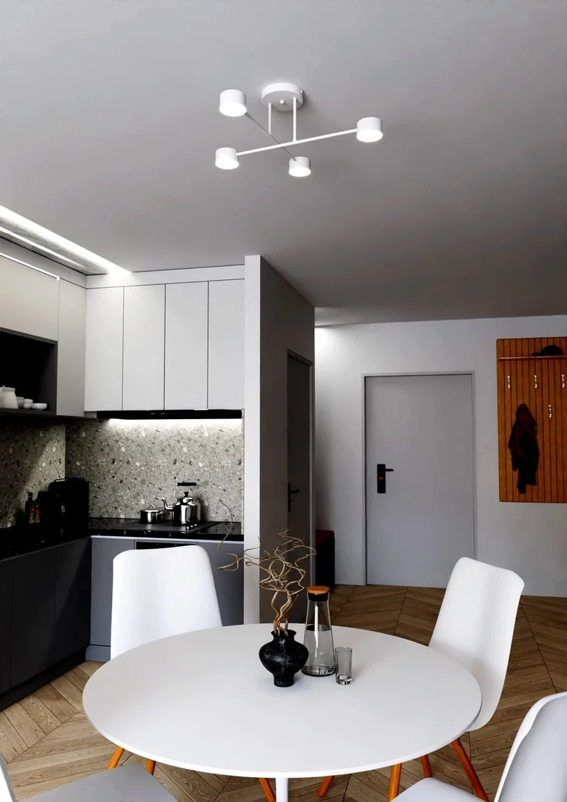 Plafonnier Contemporain Noir pour Salon