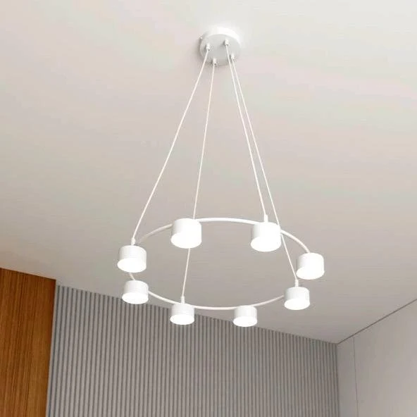 Lustre blanc pour Chambre Hotel