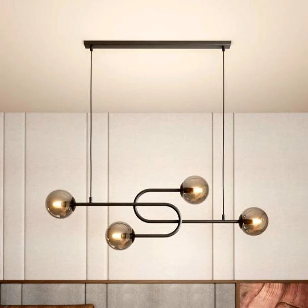 Suspension lumineuse noir pas cher Chambre d'Hotel