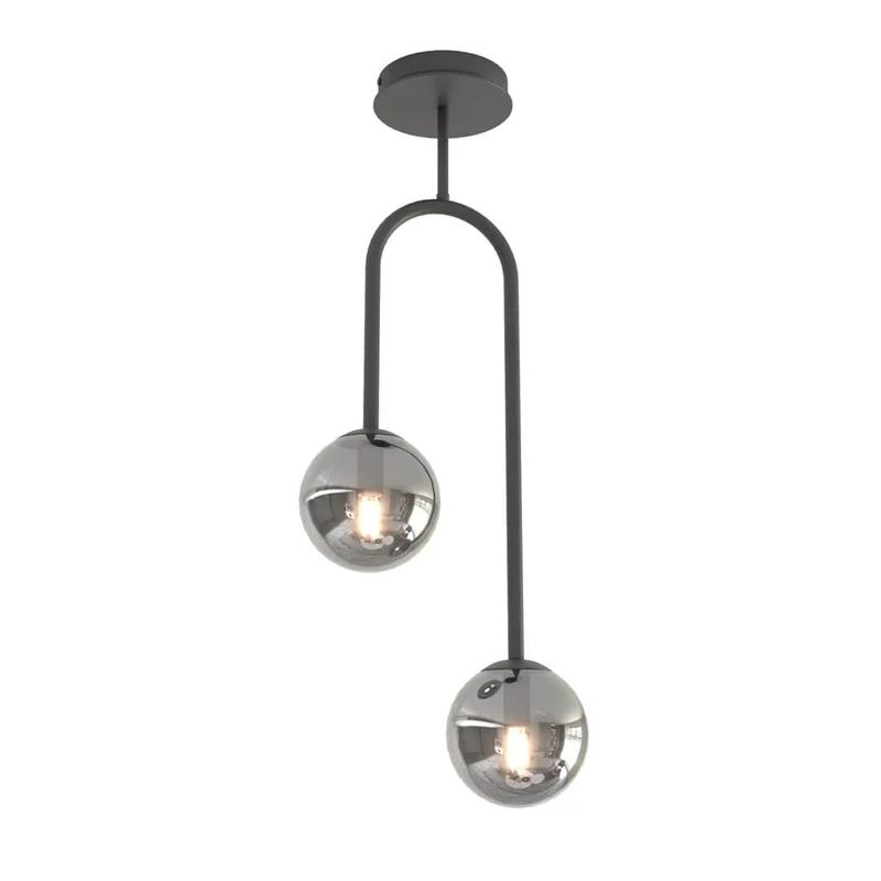 Suspension lumineuse noir pas cher pour Bureau