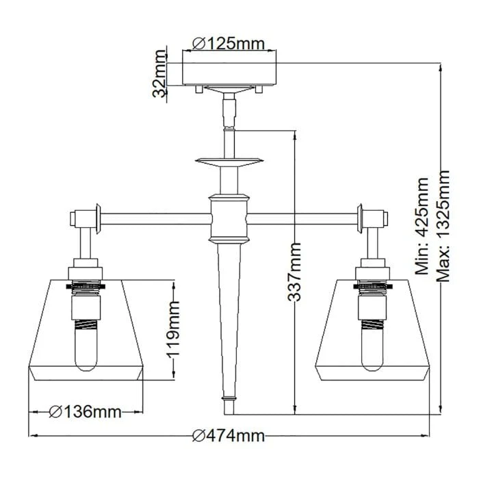 Luminaire pour plafond Salle de Bain