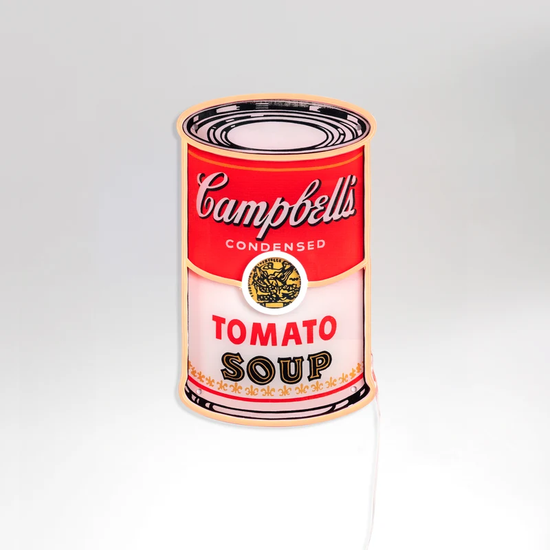 New Campbell, Yellowpop x Andy Warhol, signe en néon LED