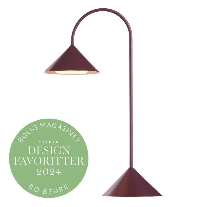 GRASP BORDLAMPE H47 MAT RØD PORTABLE - Frandsen
