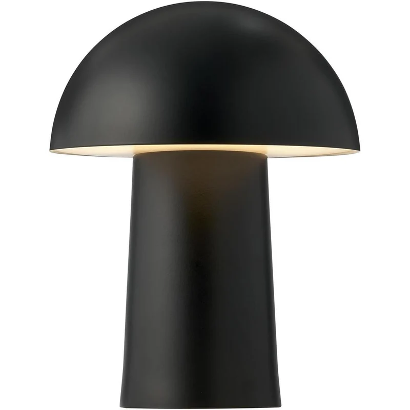 Faye Portable Bordlampe - Sort, Genopladelig LED-lampe fra Charlotte Høncke
