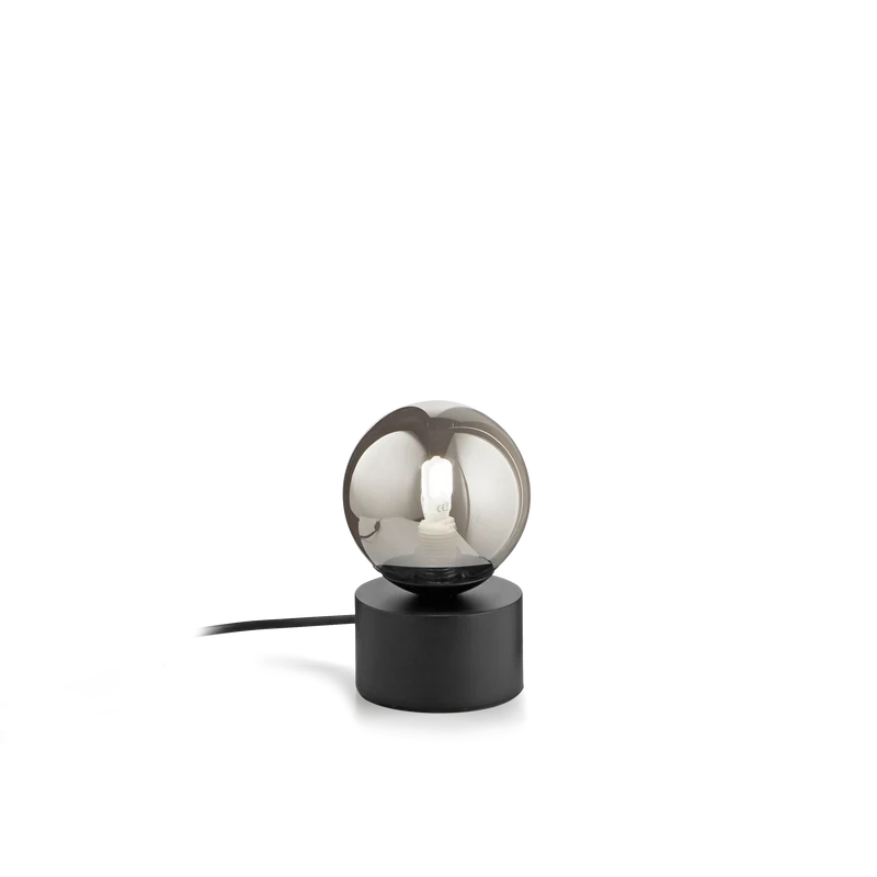 Lampe doré boule bouton laiton