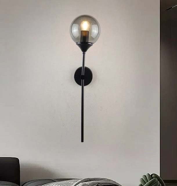 Applique Murale Noir Verre Couloir