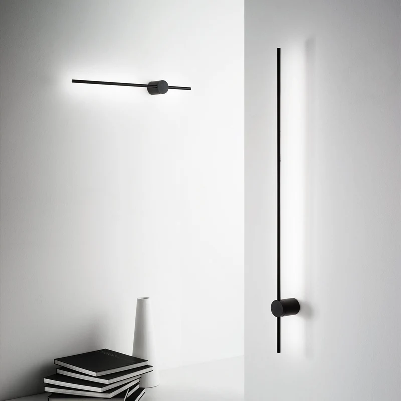 Applique murale Barre Noir LED