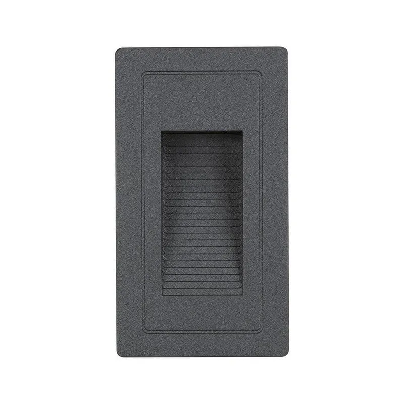 LED Außen-Wandeinbauleuchte High Schwarz IP65