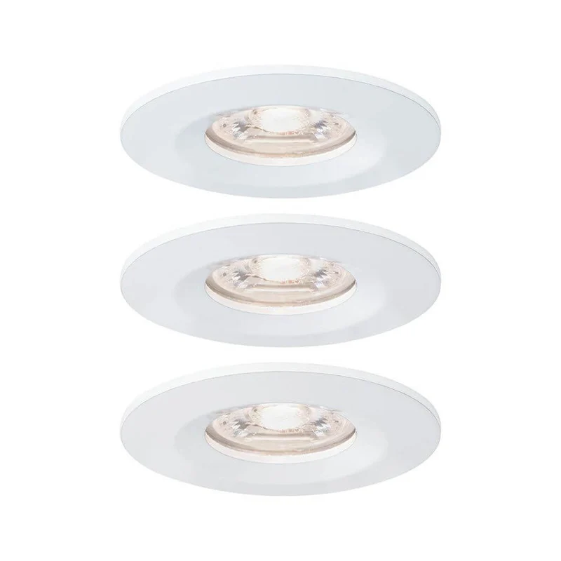 LED Einbauleuchte Nova Mini Basis-Set starr Rund 6,5cm Weiß-Matt