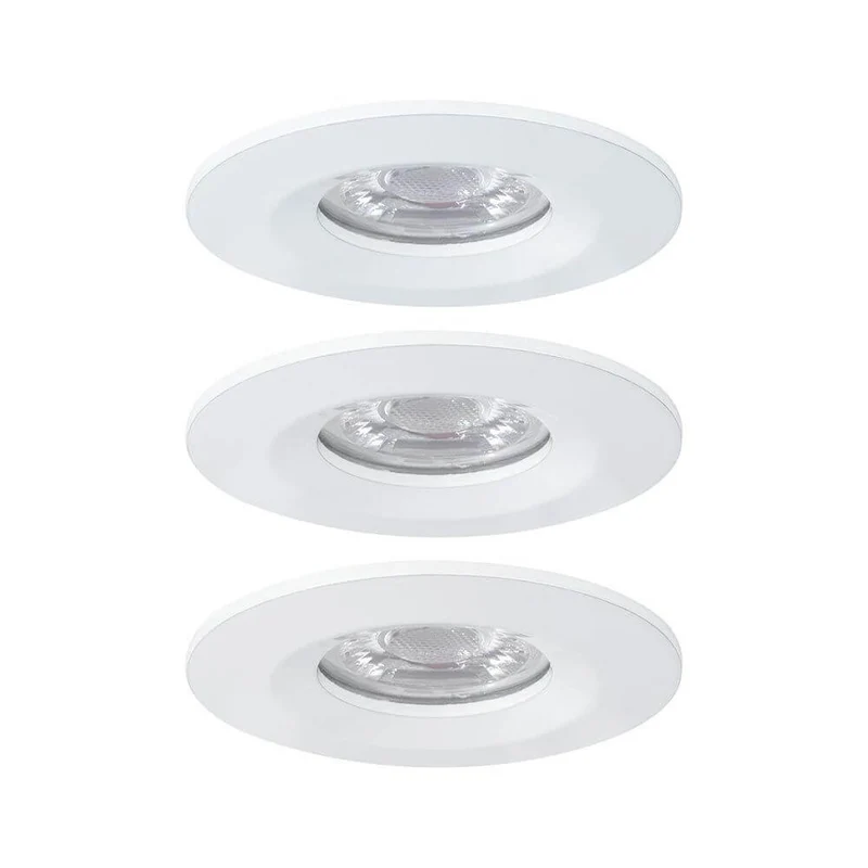 LED Einbauleuchte Nova Mini Basis-Set starr Rund 6,5cm Weiß-Matt