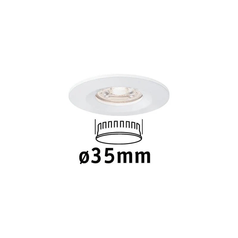 LED Einzelleuchte Nova Mini Starr Weiß-Matt IP44