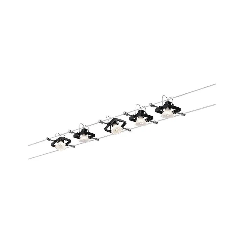 Seilsystem Mac II Einzelspot Strahler Schwarz