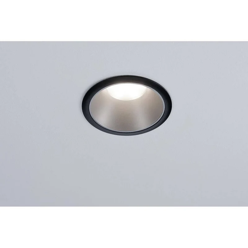 LED Einbauleuchte Cole Basis-Set 8,8cm Schwarz, Silber