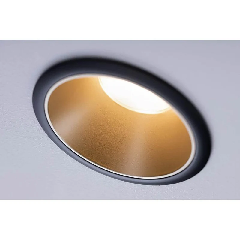 LED Einbauleuchte Cole LED Basis-Set Schwarz, Gold IP44