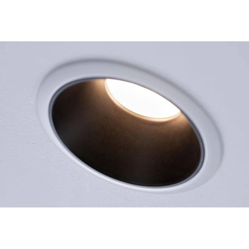 LED Einbauleuchte Cole LED Rund 8,8cm Weiß, Schwarz