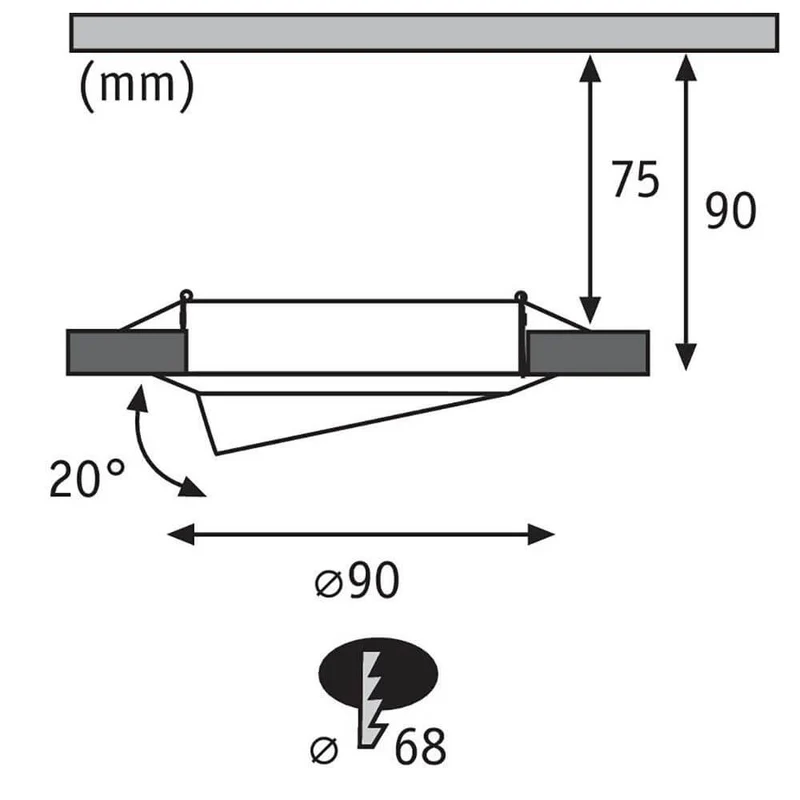 Einbauleuchte Base 10er Basis-Set Ø 9cm Weiß